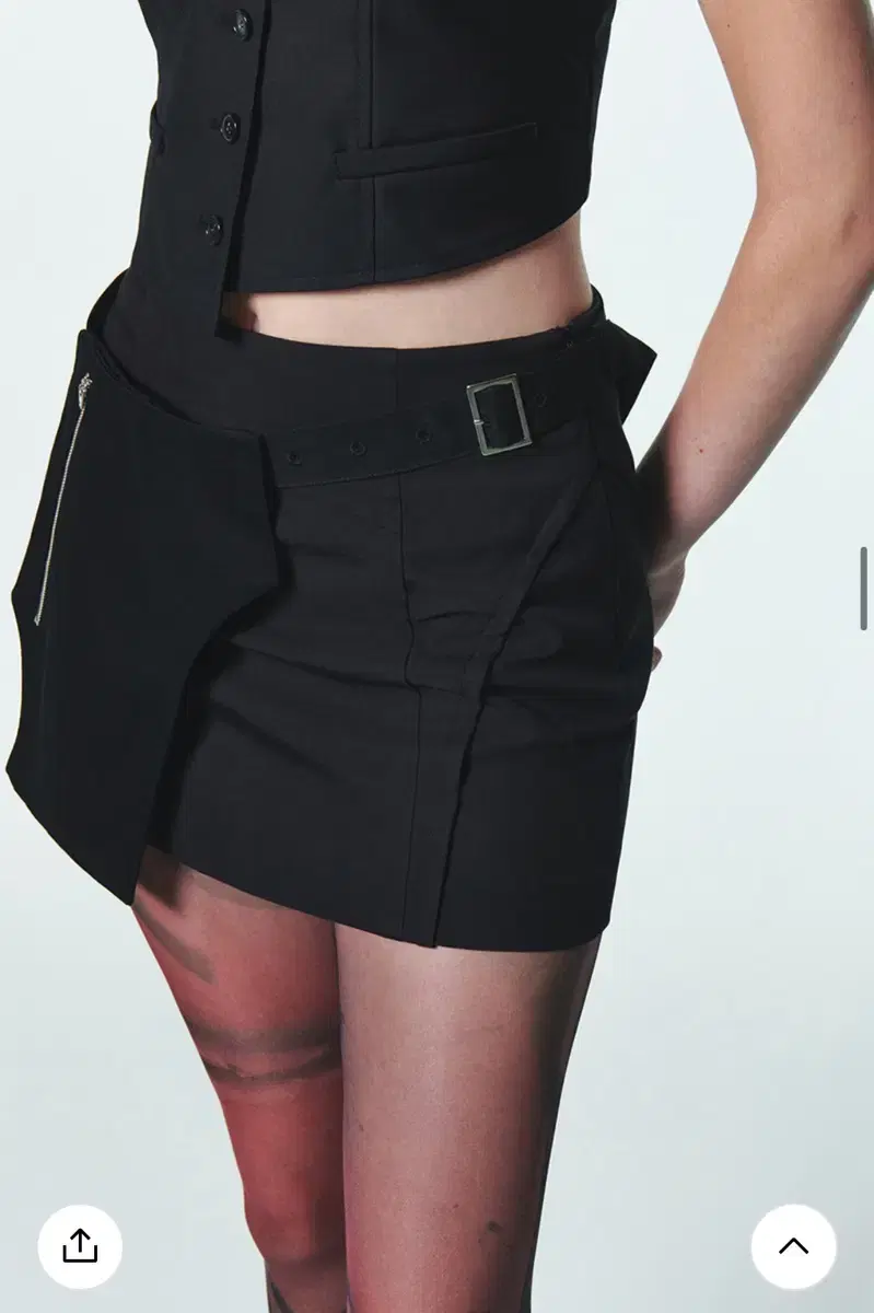 Current Three-Way Mini Cargo Skirt Black 2 sizes