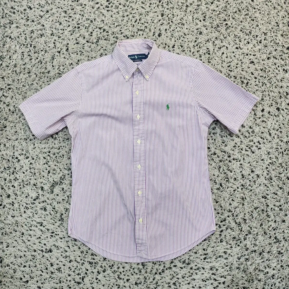 [M] Polo Stripe Short Sleeve Shirt Southern