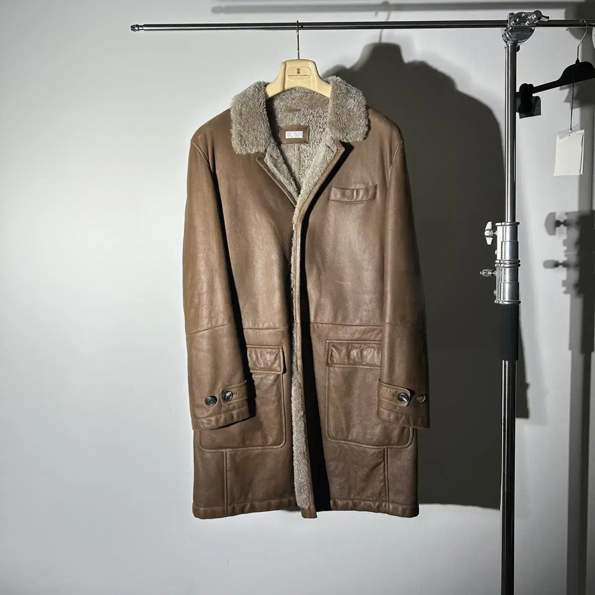 [UTC] Brunello Cucinelli shearling mustang coat