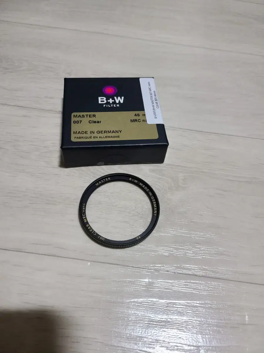 슈나이더 bw b+w 마스터 나노필터 신형 62mm 42mm 필터 팝니다