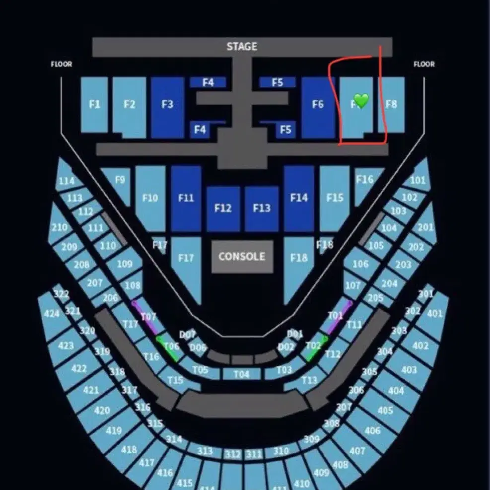 NCT127 막콘 F7 9열 콘서트 양도