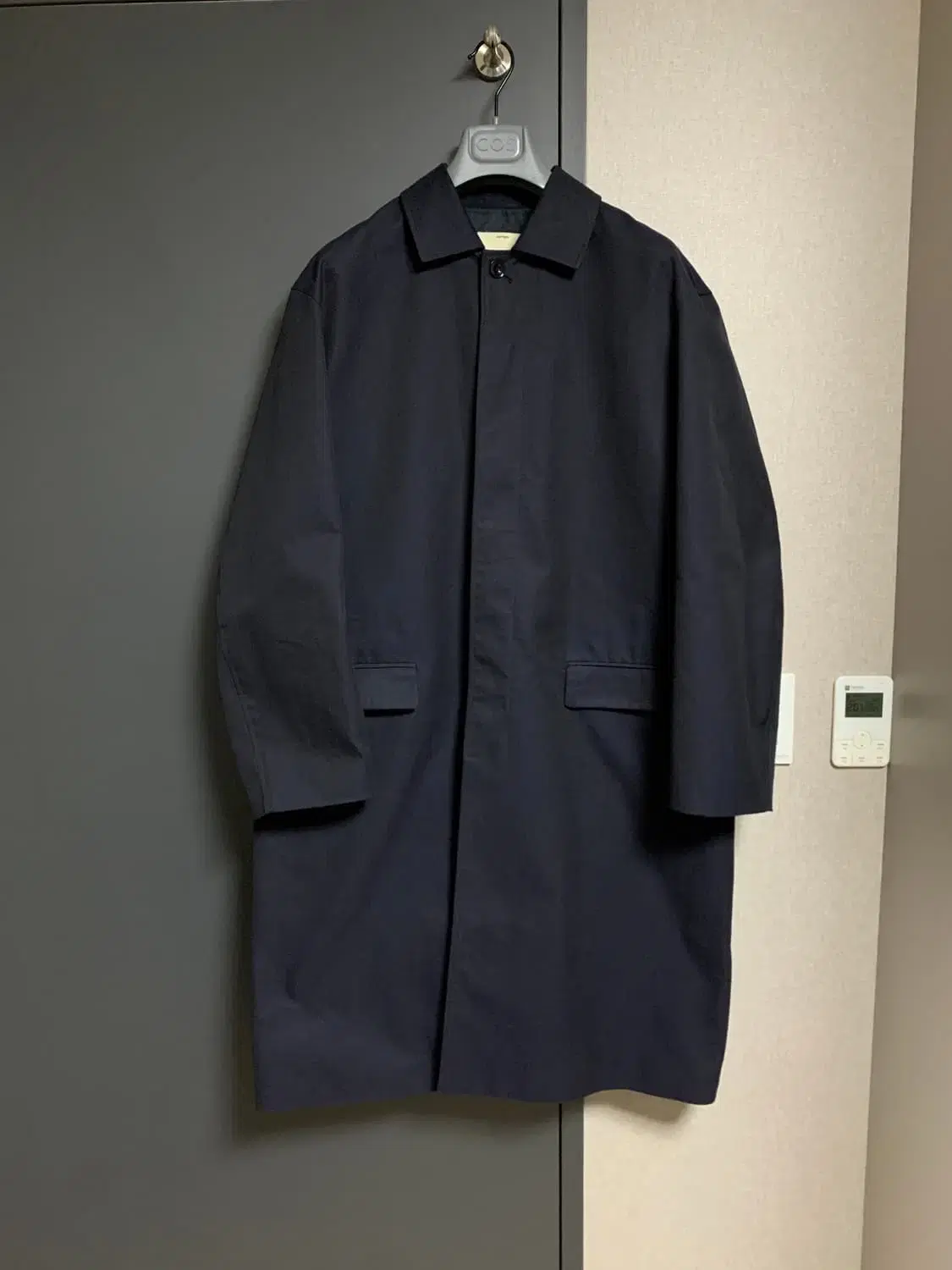 Pottery Cotton Mac Coat Navy 2size