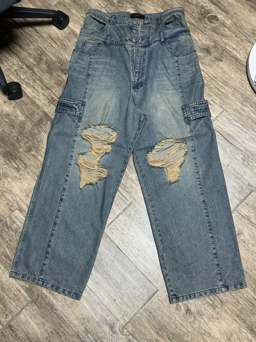 [L]pas066 distressed jean(distressed jean)