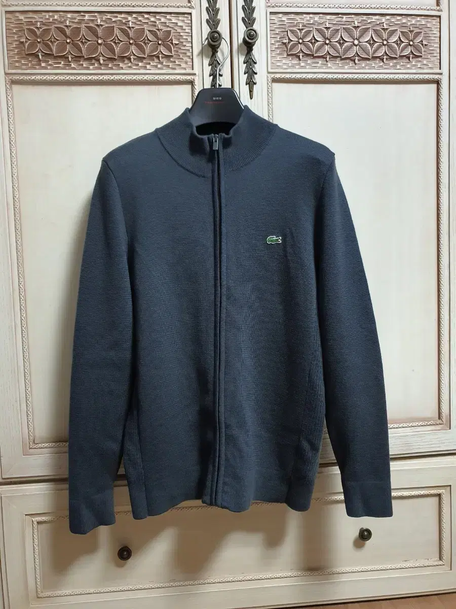 Lacoste Merino Wool Knit Zip-Up Cardigan 4 95-100% Brand New