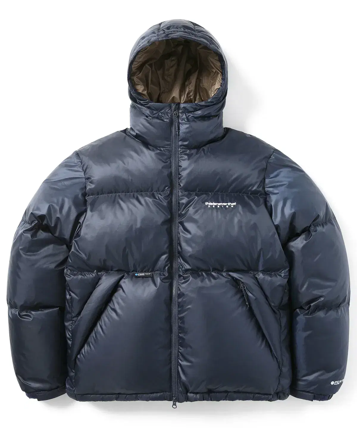 This Is Never That Puffer Recycled Down Jacket Navy Size XL