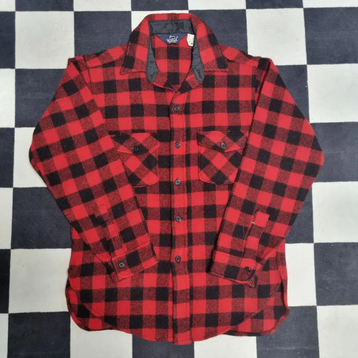 70s MADE IN USA Woolrich Buffalo Check Shirt