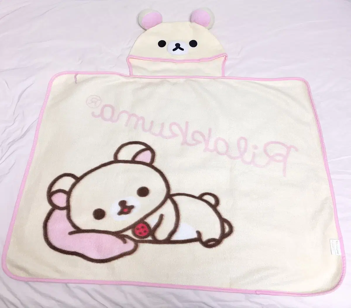 Price reduced until zuu) Rare Classic Korirakkuma Hooded Blanket Poncho Korirakkuma