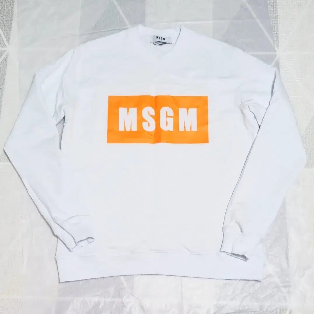 (L/100-105)MSGM 박스 로고 맨투맨 긴팔 티셔츠