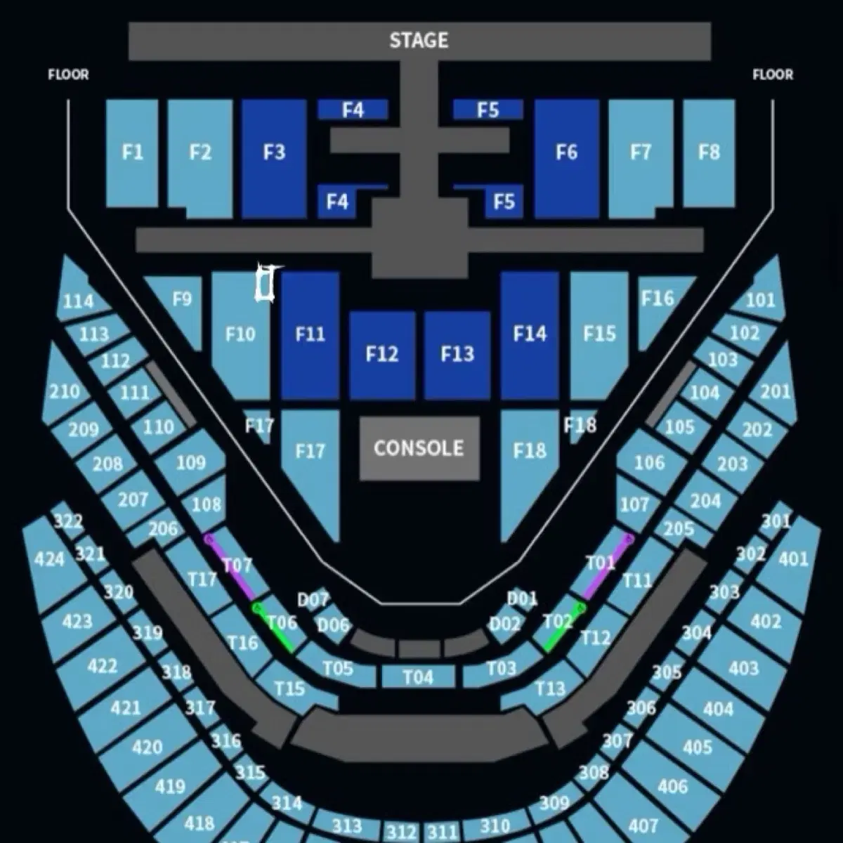 127 콘서트 네오시티 첫콘 막콘 1층 2층 양도