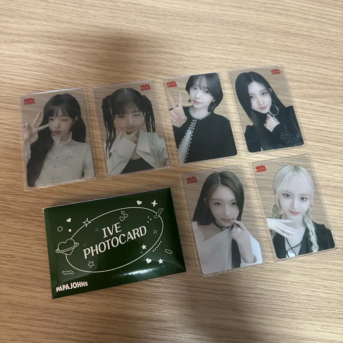 Ive Papa John's photocard round 5.