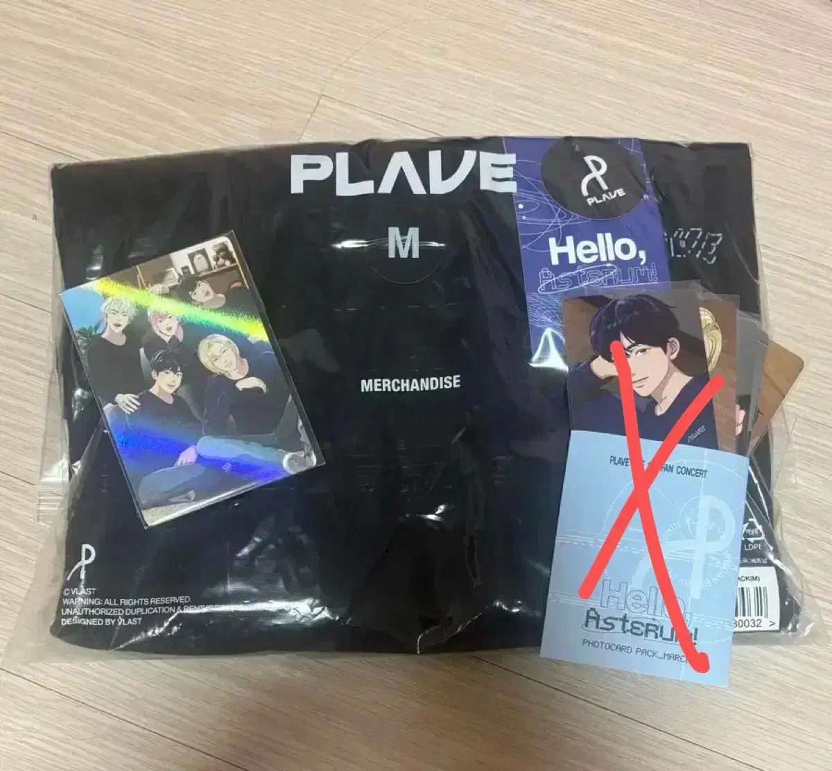 Unsealed Half-priced Delivery) plave fan con Ancon Black Men's T-Shirt Big Photocard Full