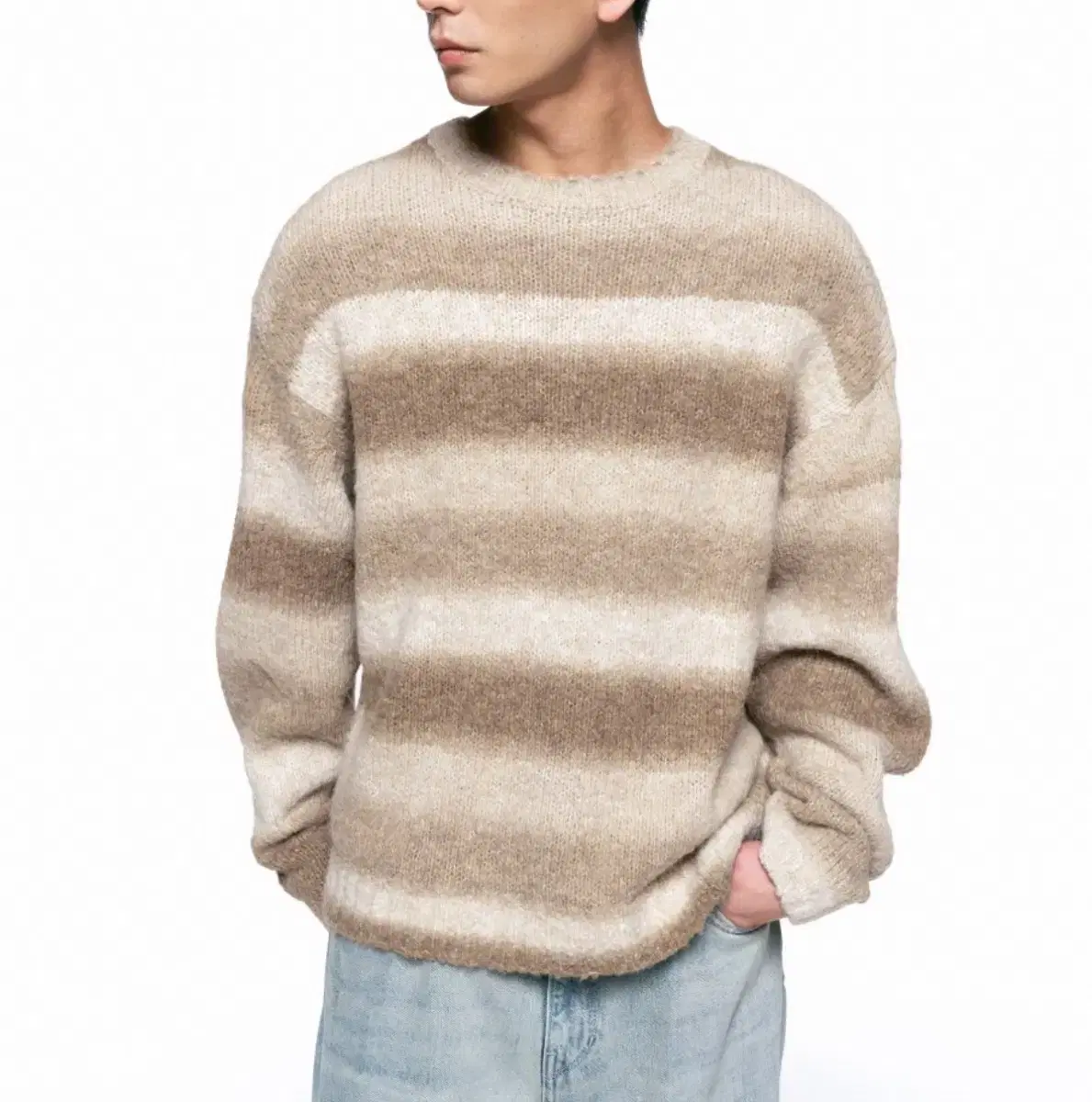 INSILENCE GRADIENT KNIT BEIGE