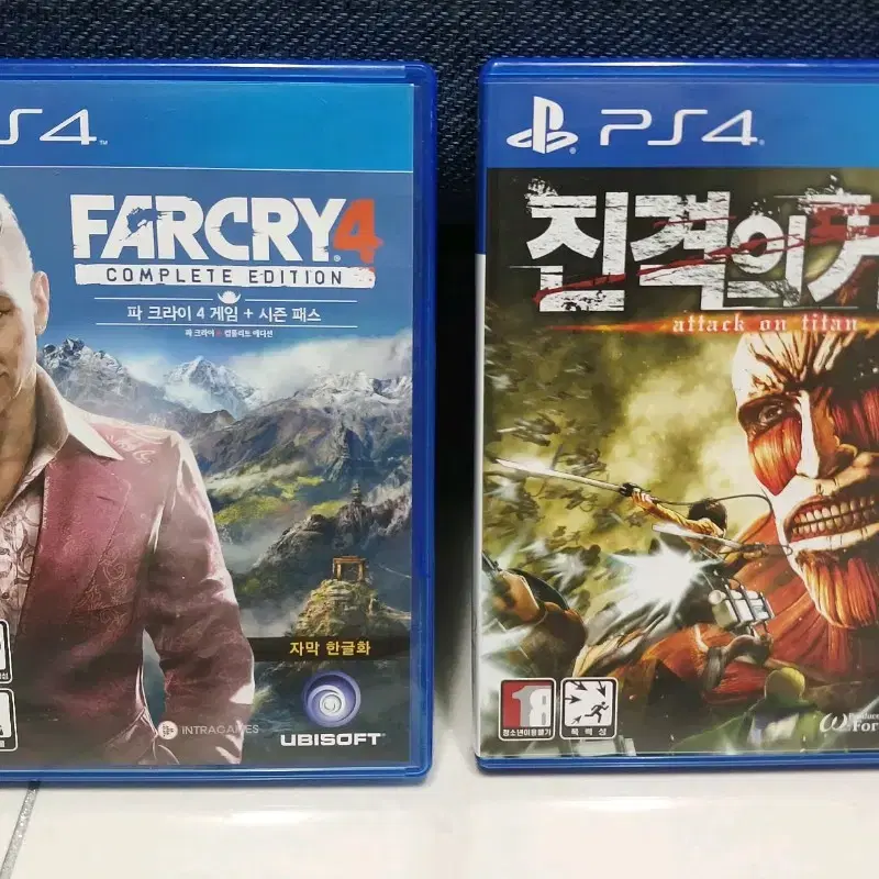 플스4 진격의 거인 +PS4 파크라이4판매합니다