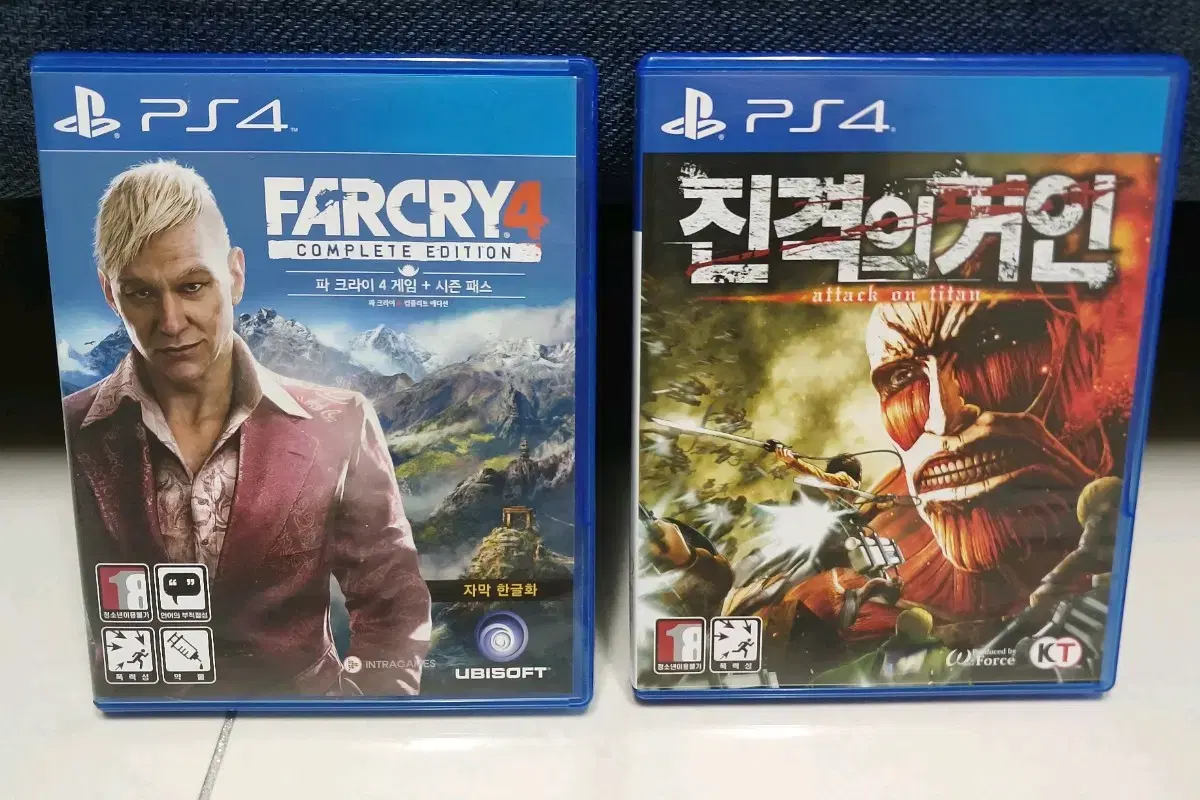 플스4 진격의 거인 +PS4 파크라이4판매합니다