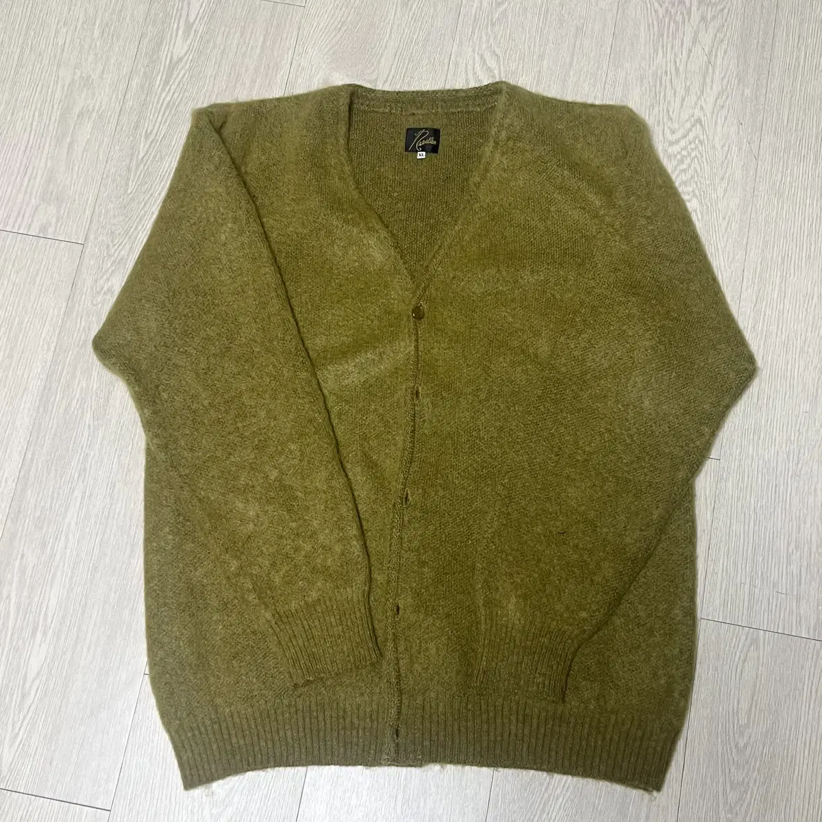 Needles Mohair Cardigan Olive XL