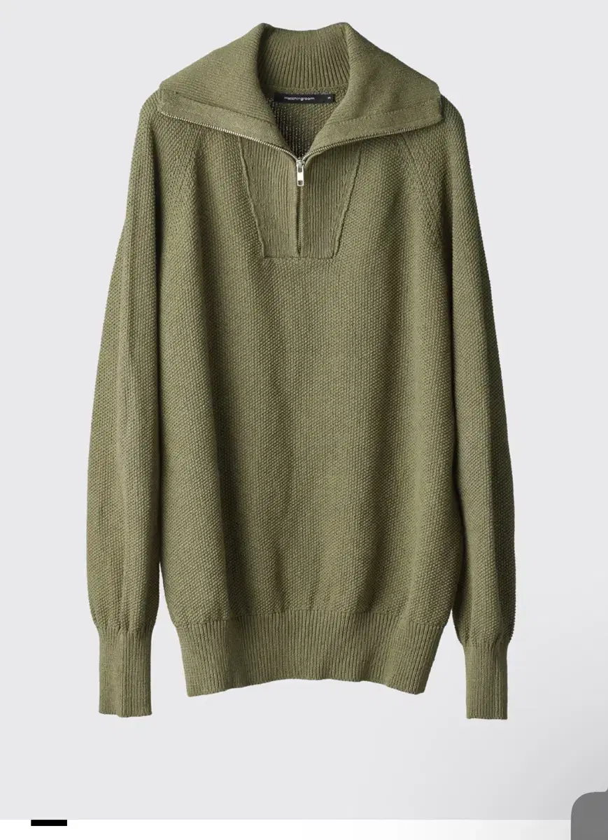 해칭룸 베이스 넥 니트 올리브(Vase Neck Knit Olive)