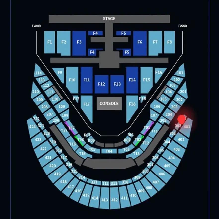 엔시티127 일이칠 칠콘 1.19 막콘 3층 301 c열