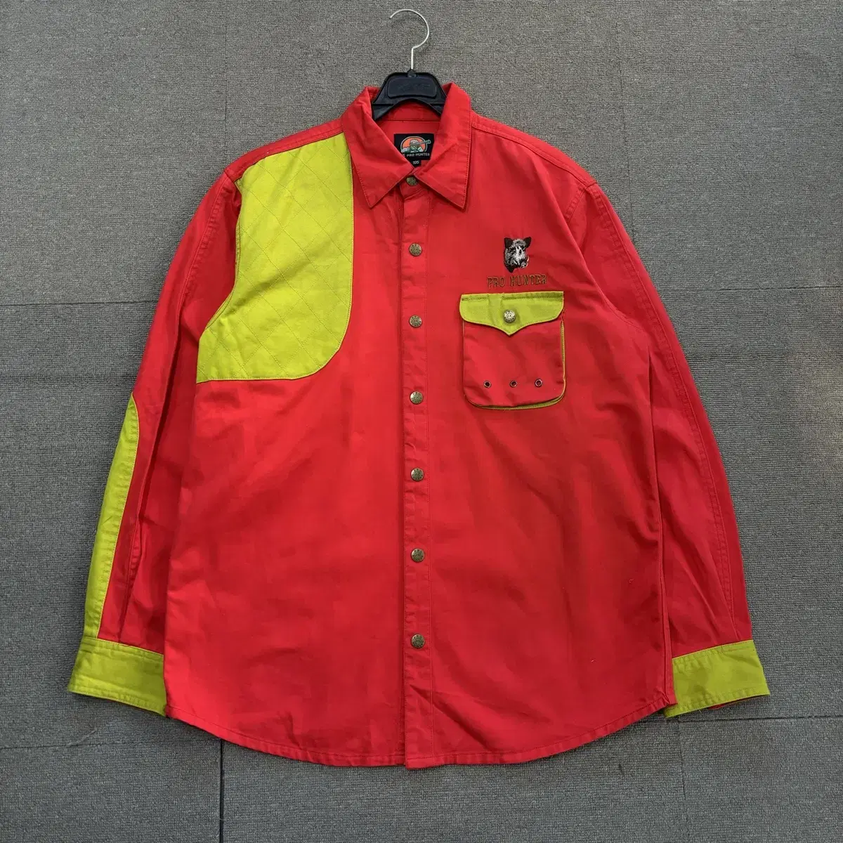 Wan Won Shop Vintage Embroidered Logo Overfit Work Shirt Jacket 105