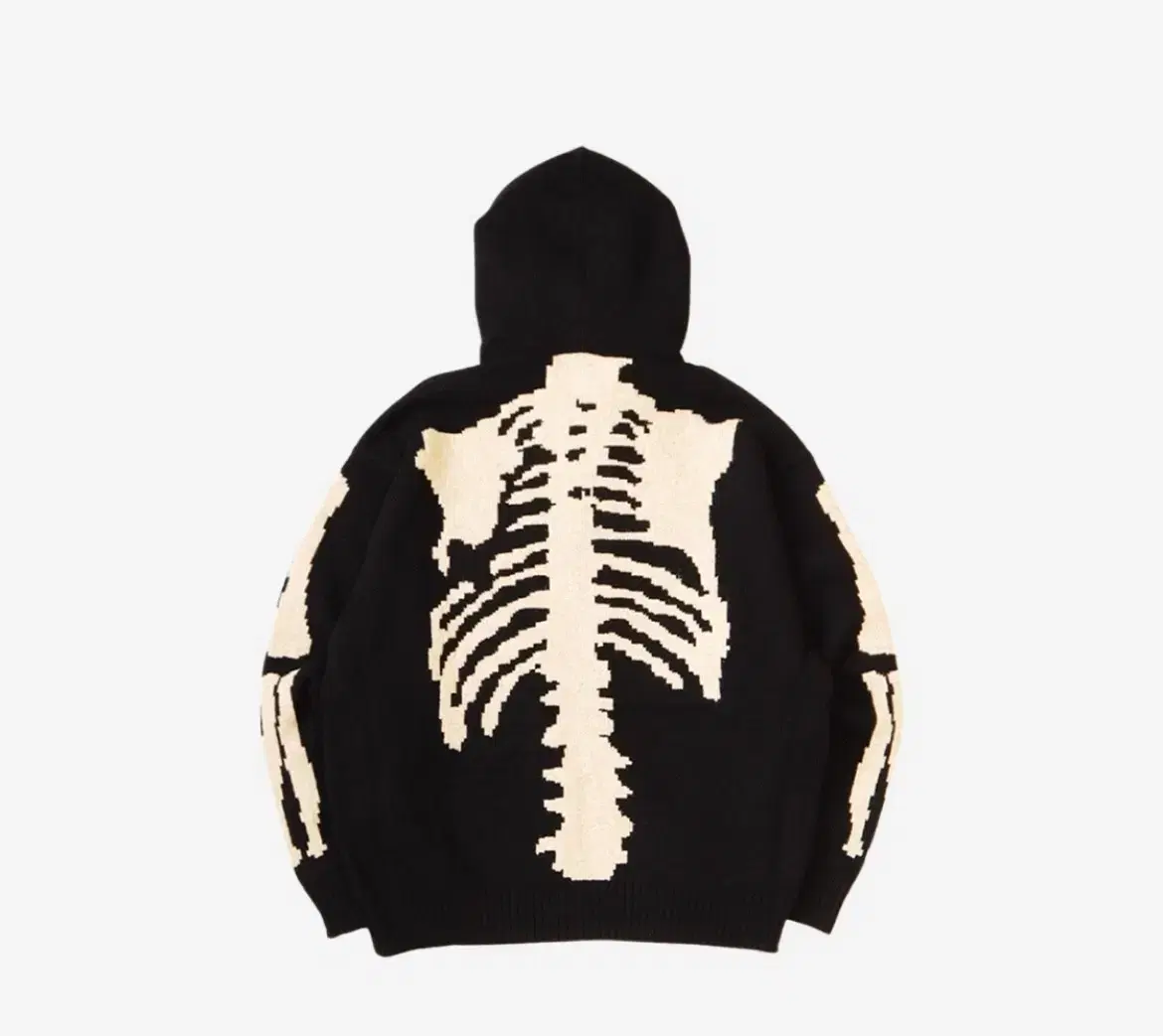 Capital Bone Knit Hoodie Black 1size