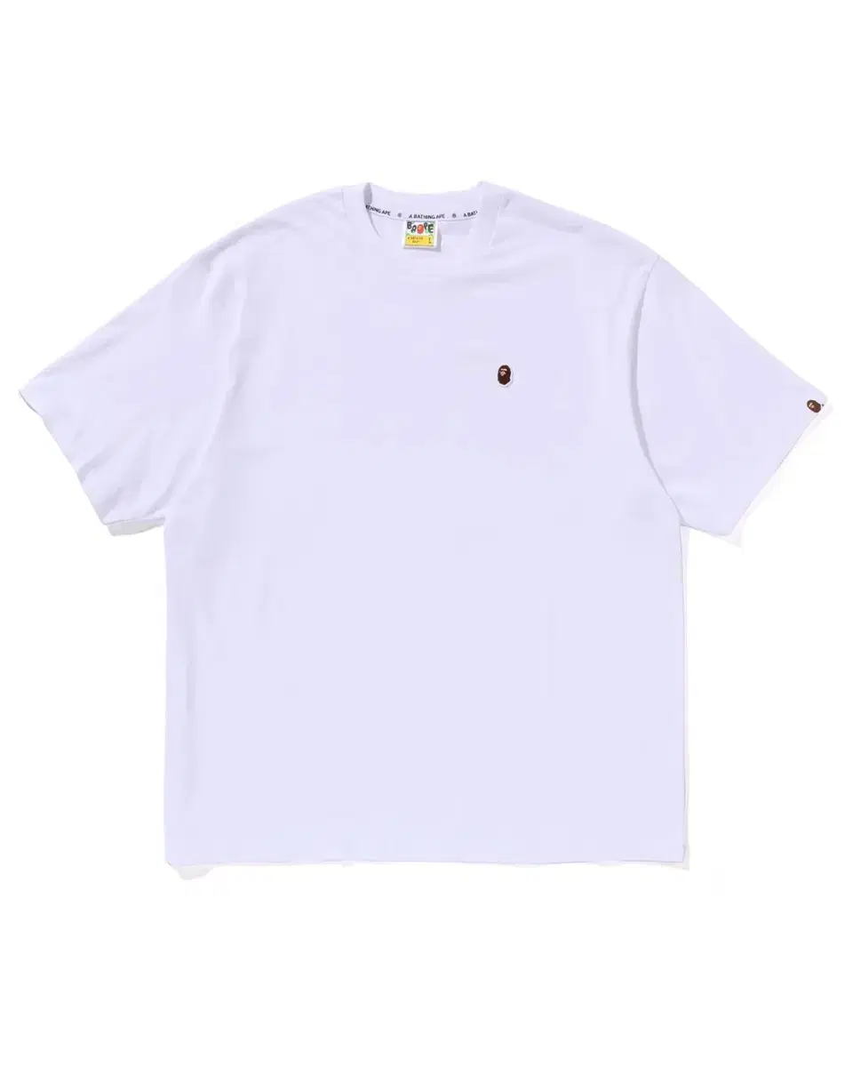 [L] Vape One point Small Saru Logo T-Shirt White