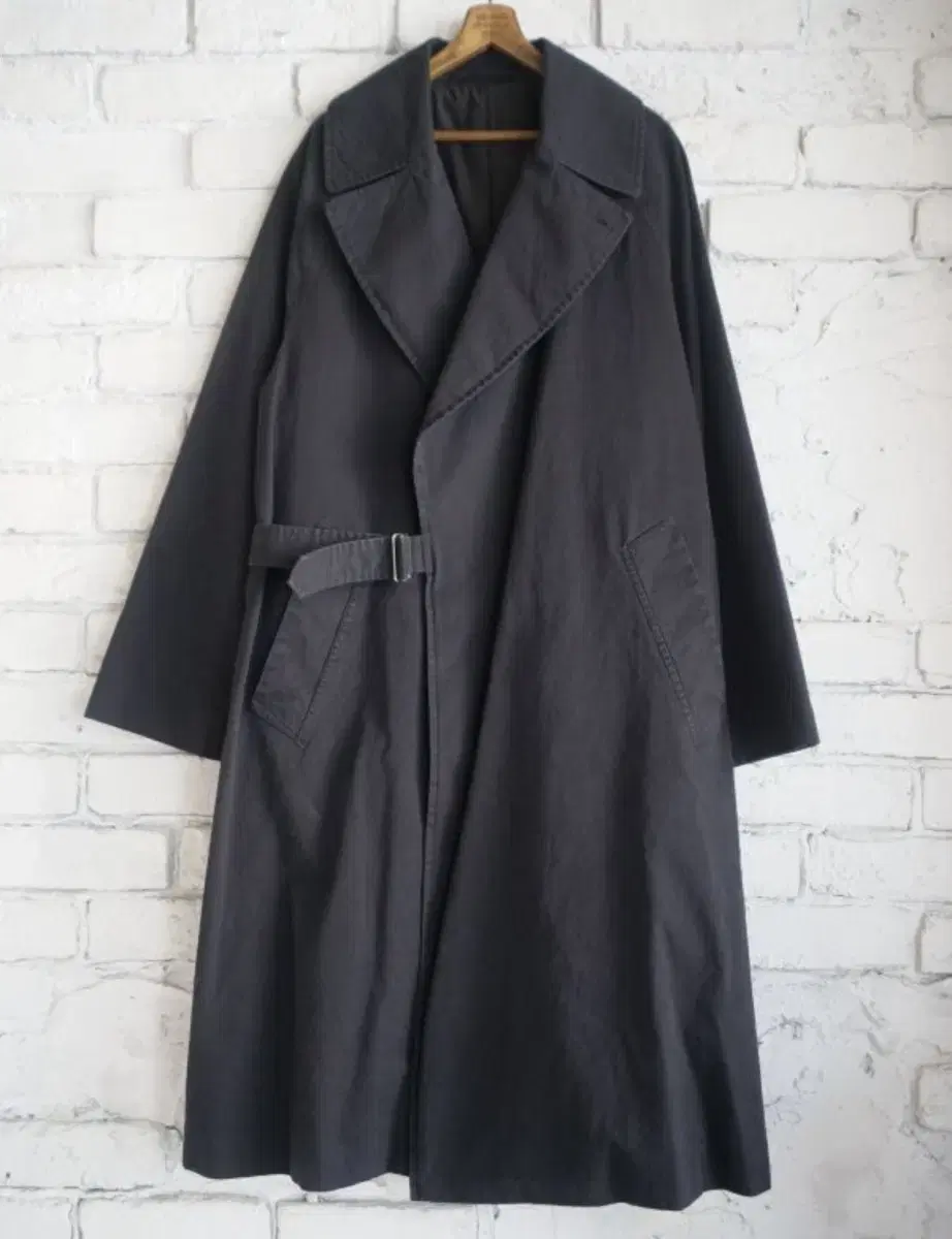 Komori Washed Tyroken Coat Black 22ss