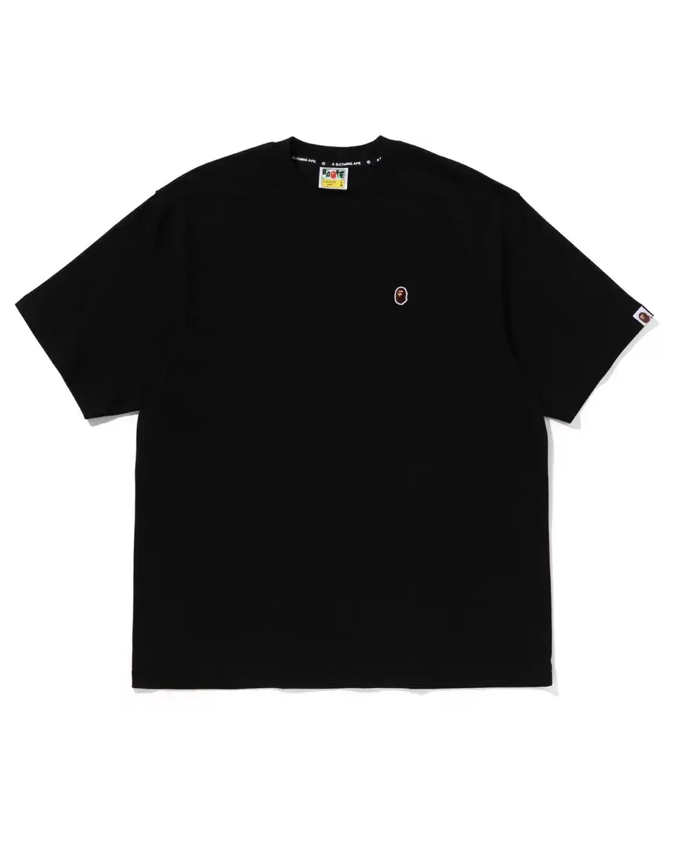 [L] Vape One point Small Saru Logo T-Shirt Black