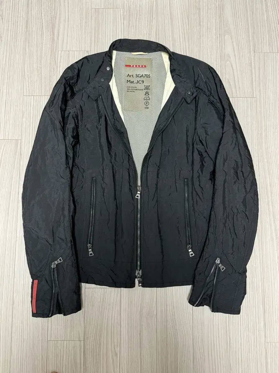 00s Prada Nylon Motorcycle Jacket