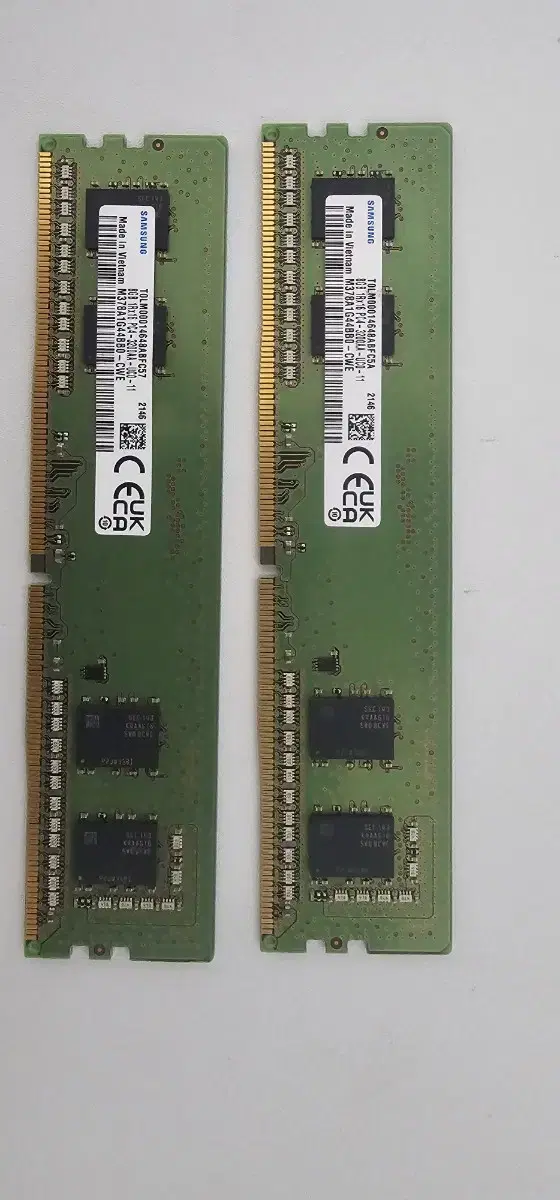 삼성 램 DDR4 8G RAM PC4 25600 데스크탑 8기가*2개