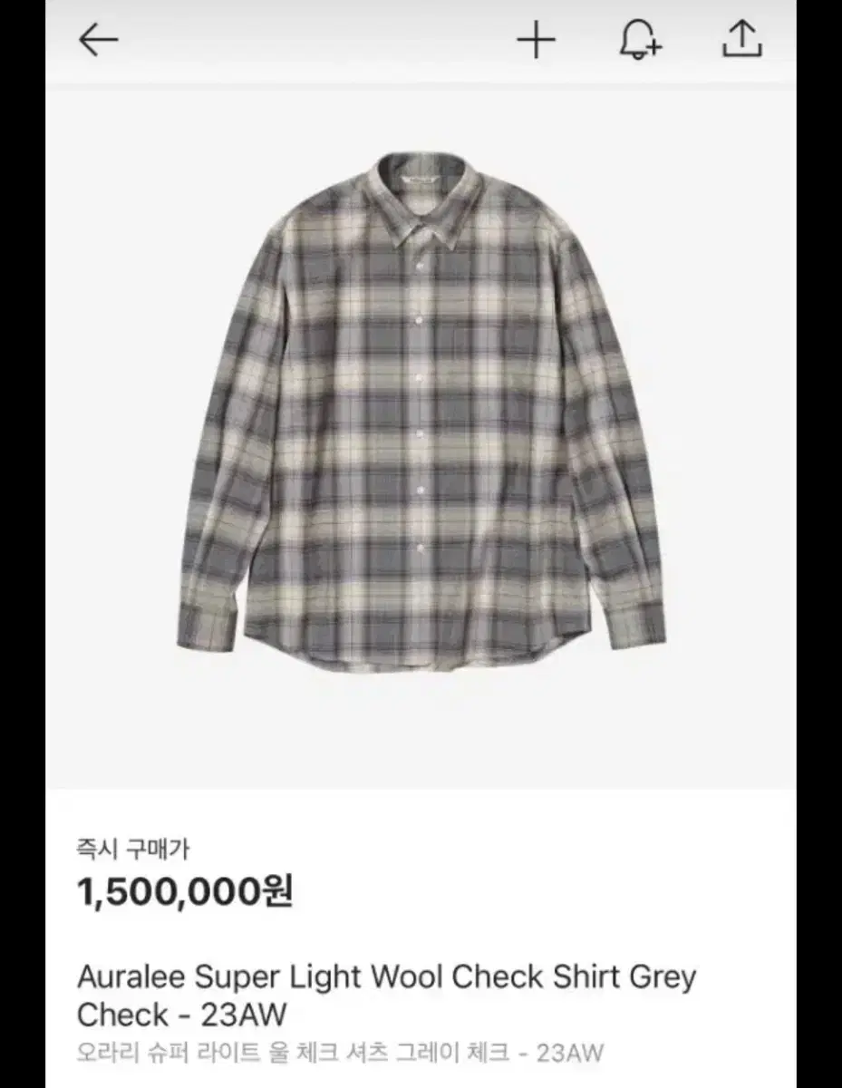 O'Leary Check Shirt 23FW 3 pieces sells