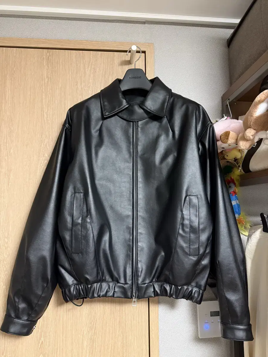 Songzio Collection Leather Dart Jacket size 46 for sale