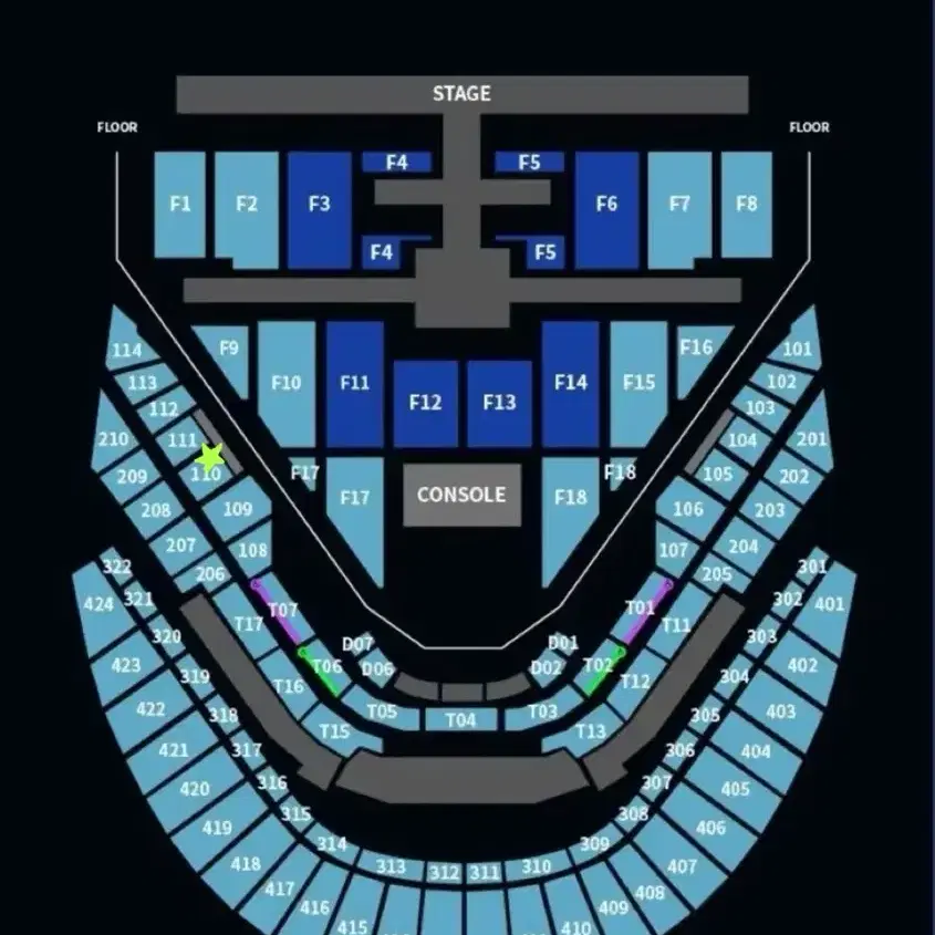 NCT 127 콘서트 막콘 (1월 19일 일요일) 110구역 재양도합니다