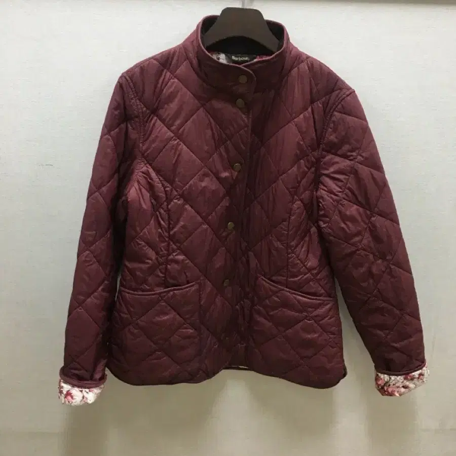 barbour 바버 와인색 퀼팅자켓