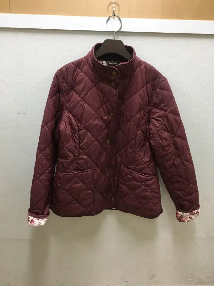 barbour 바버 와인색 퀼팅자켓