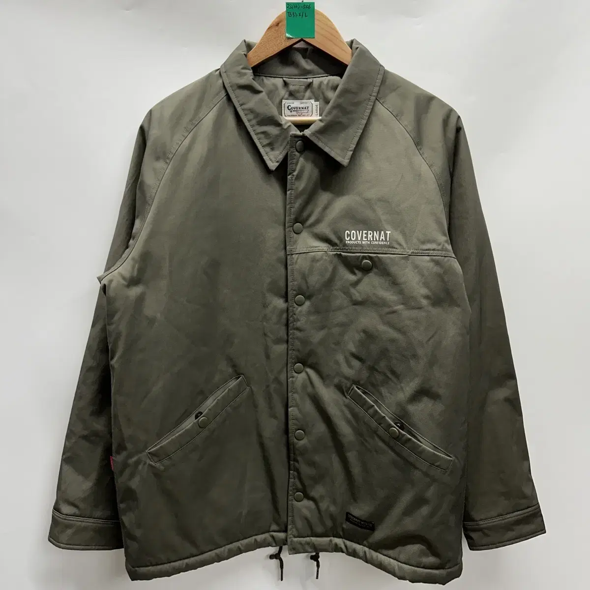 [Genuine/L] Covernat Quilted Khaki Jumper/Jacket