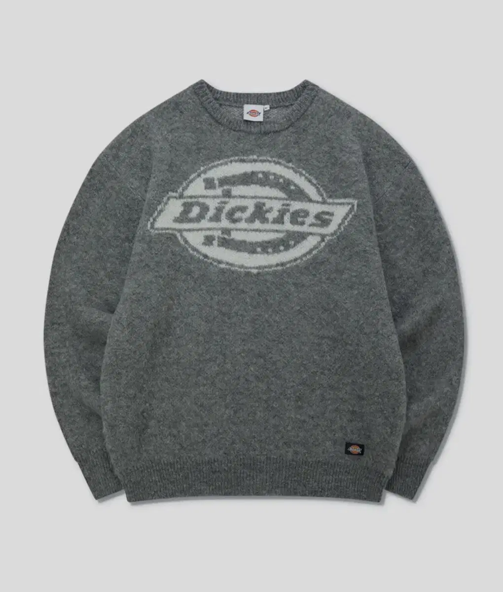 Dickies Iconic Logo Hairy Knit Grey Size L