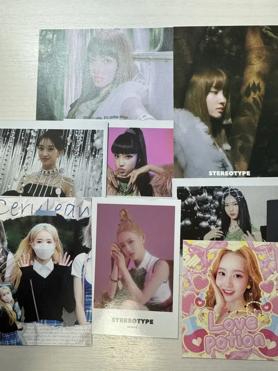 Stayc Polaroid,Postcards,Unofficial goods