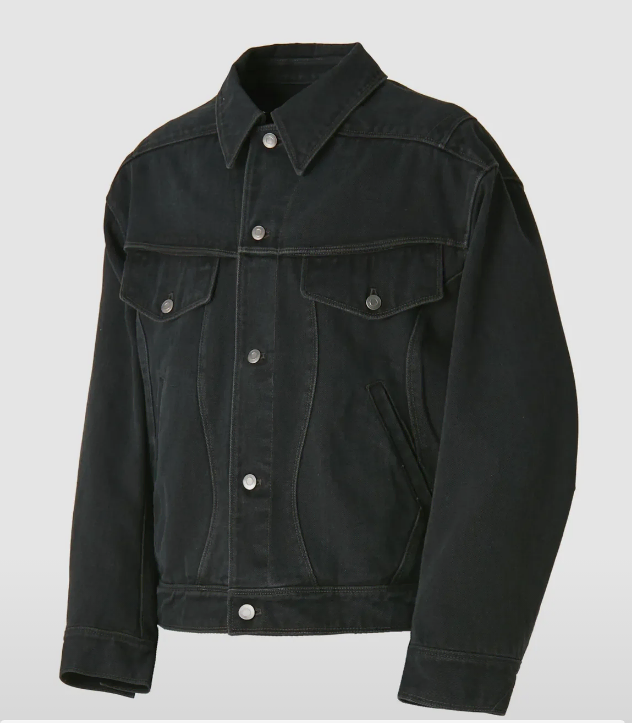 Coor Twisted Denim Trugger Jacket M in Black