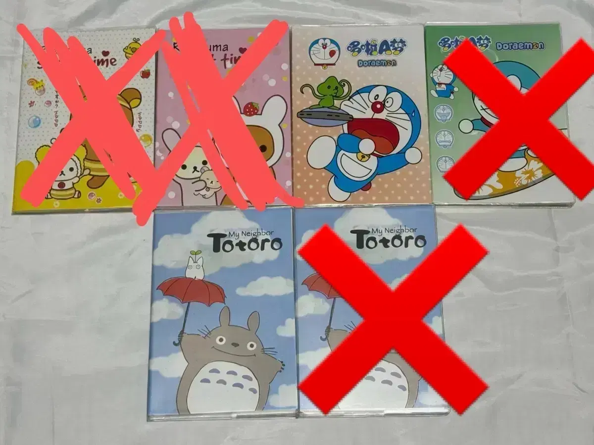 Rilakkuma Doraemon Totoro Notebook