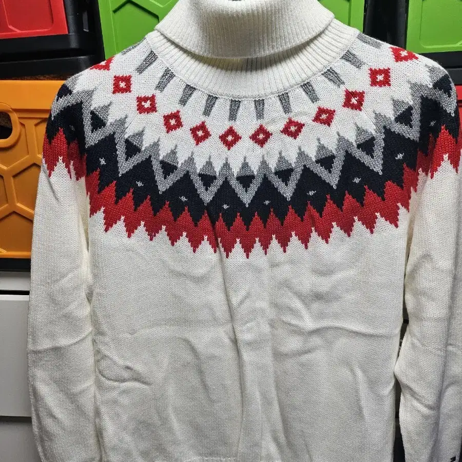 타미힐피거 ESSENTIAL FAIR ISLE TURTLENECK