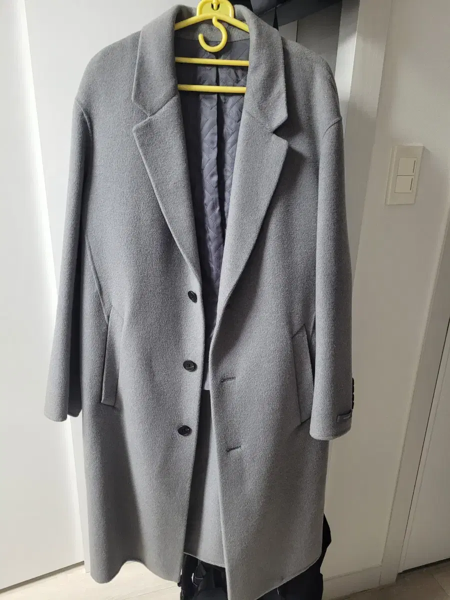 TNGT cashmere handmade coat 95 bloo gray