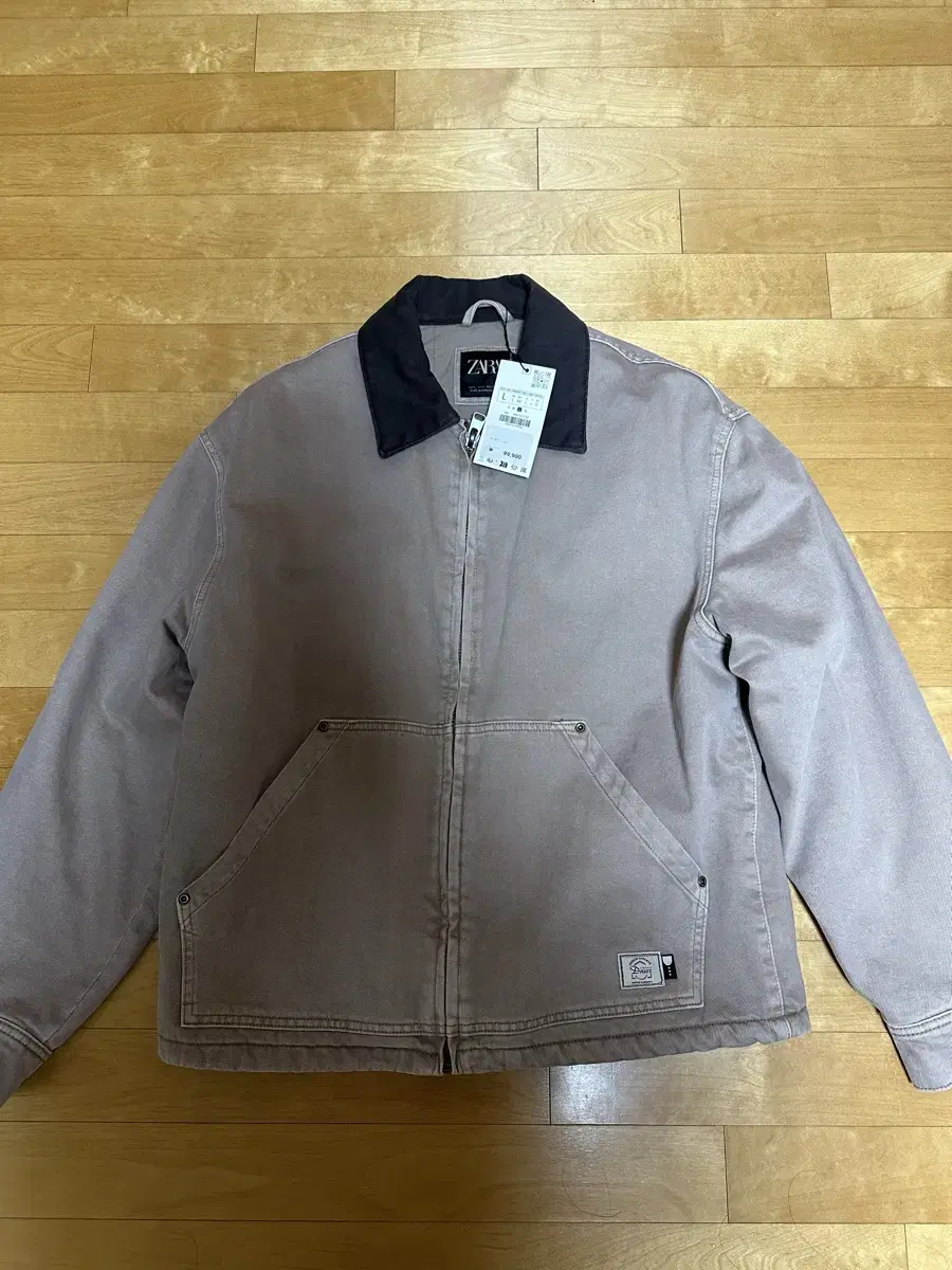 Zara Contrast Work Jacket L