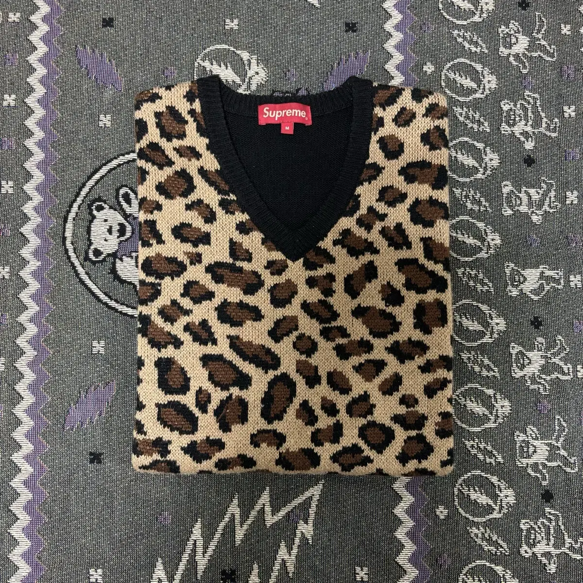 Supreme Leopard Knit Vest