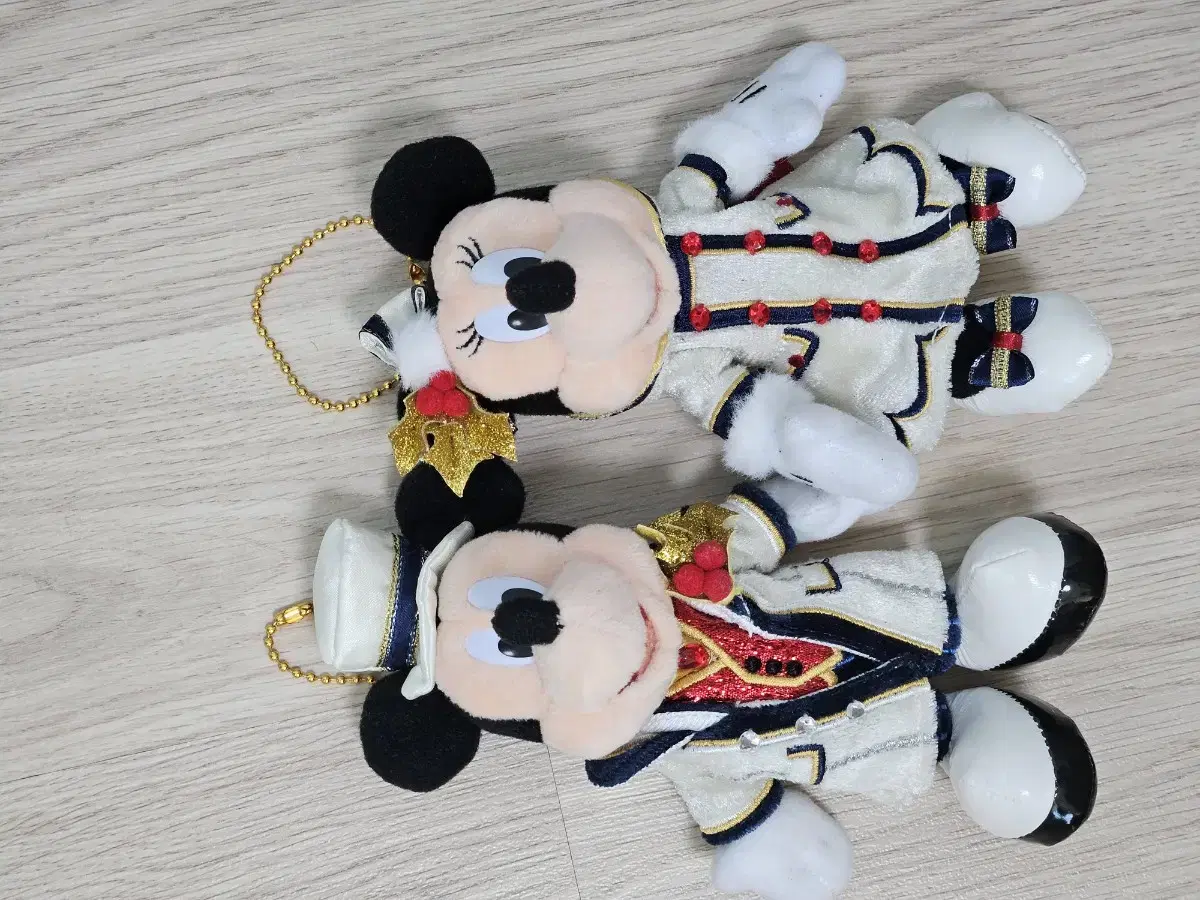 Disney Mickey Minnie Mouse keyring Mascot doll Set