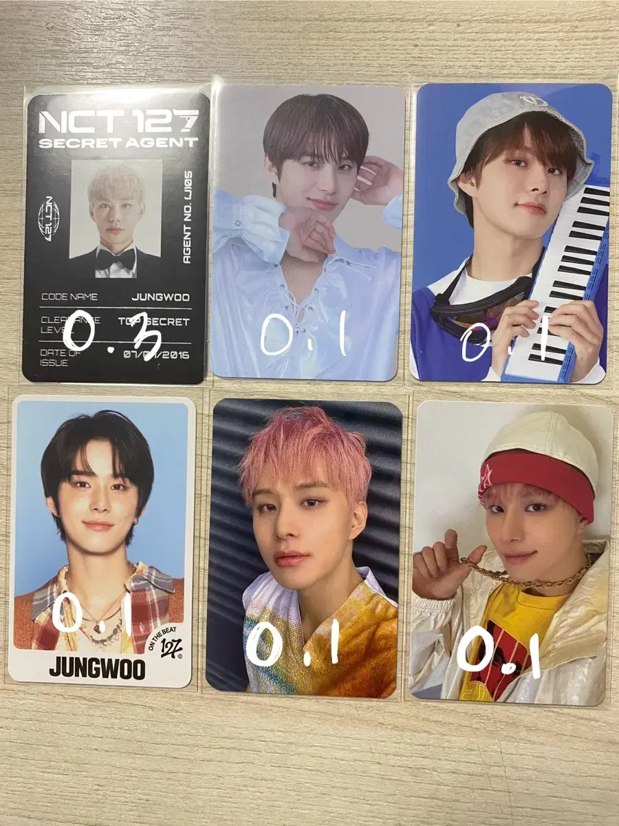 nct 127 jungwoo photocard