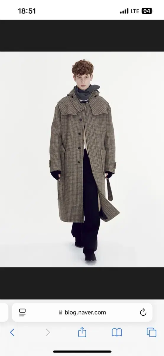 Recto Check Coat choi wooshik Coat