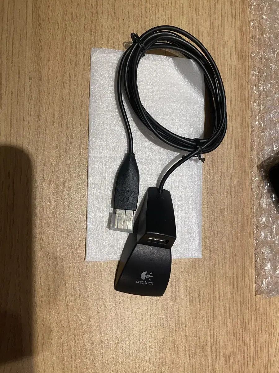 로지텍 정품 usb 연장선 컴퓨터 데스크탑