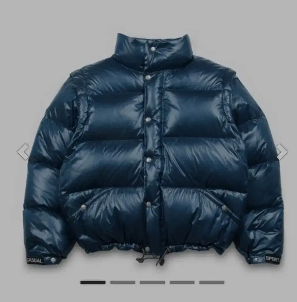 [L] 21fw Heritage Floss Padded Navy Down Puffer Jacket