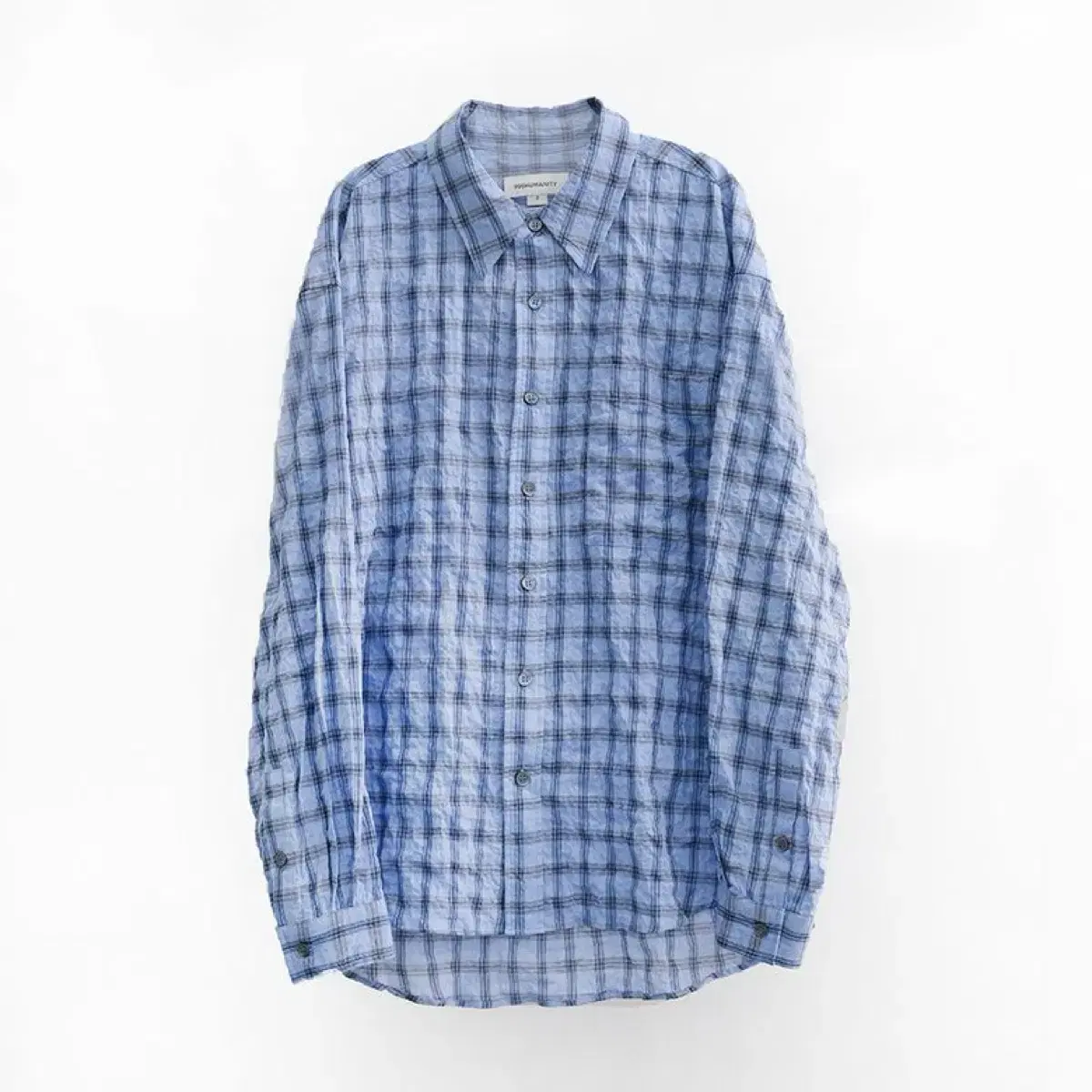 999Humanity E.JI Check Shirt Washed bloo (1)