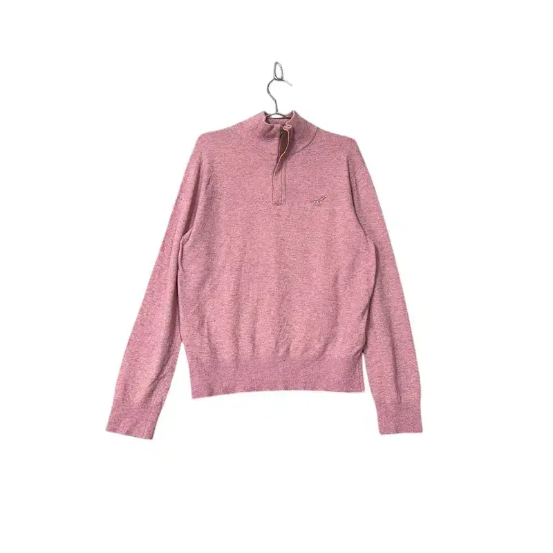 [Haggis] Wool pink vahn zip-up knit 95