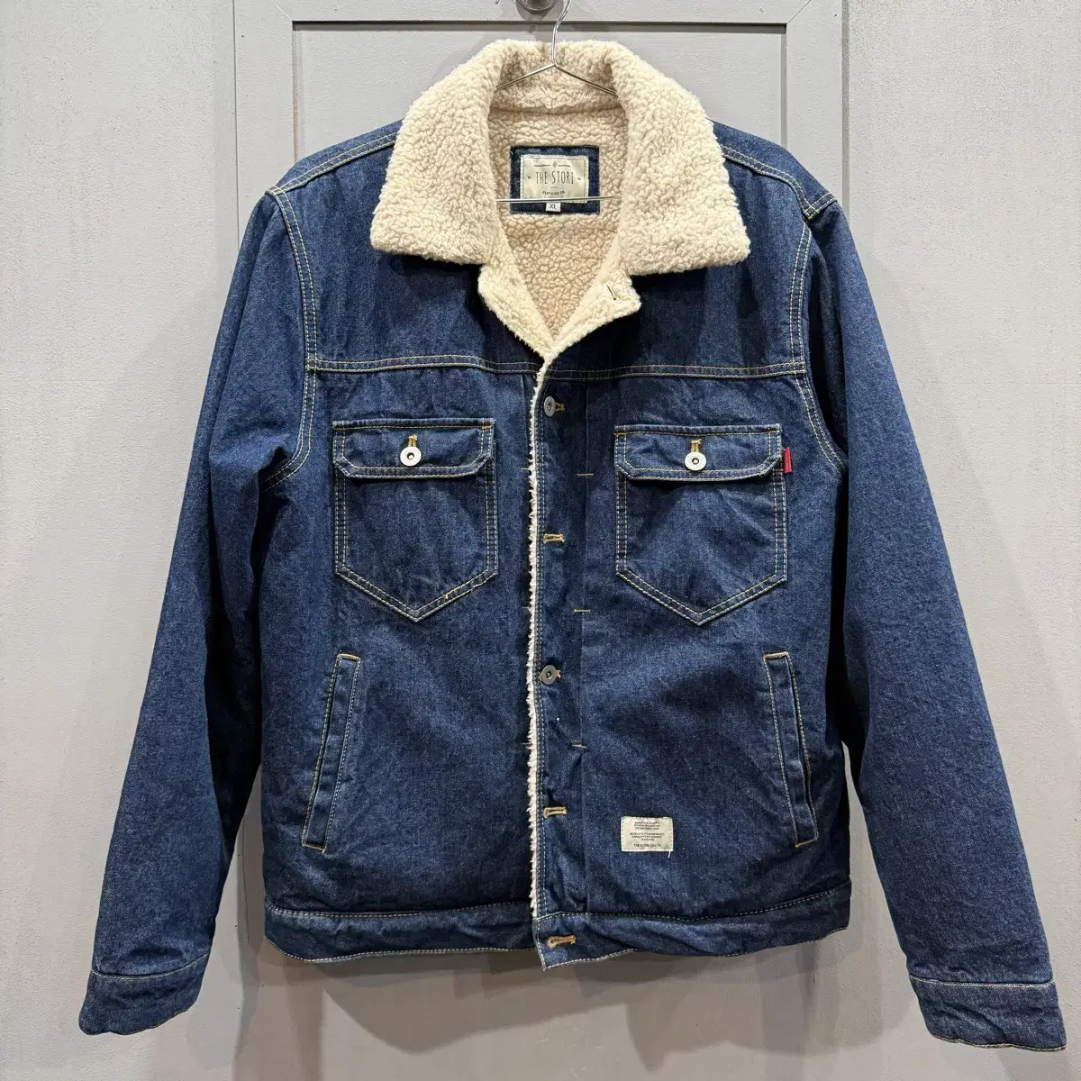 XL The Story Fleece Denim Jeans Jacket